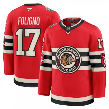 Chicago Blackhawks Fanatics Premium NHL Nick Foligno 2024-25 Winter Classic Rot Trikot - Herren